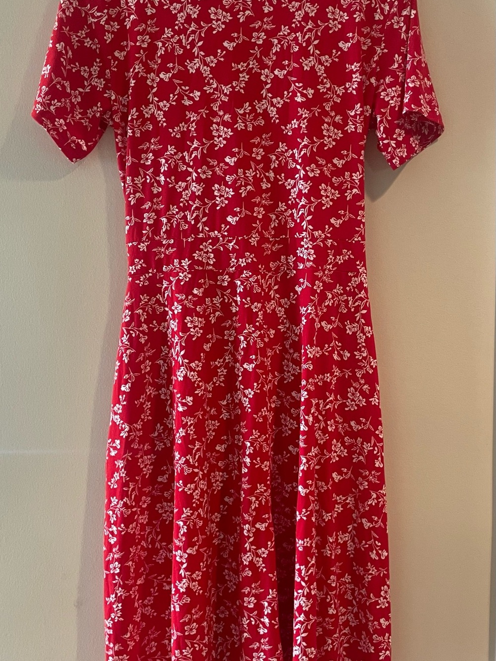 Ausi Red Floral Wrap Dress - Women's - Picture 2 of 5
